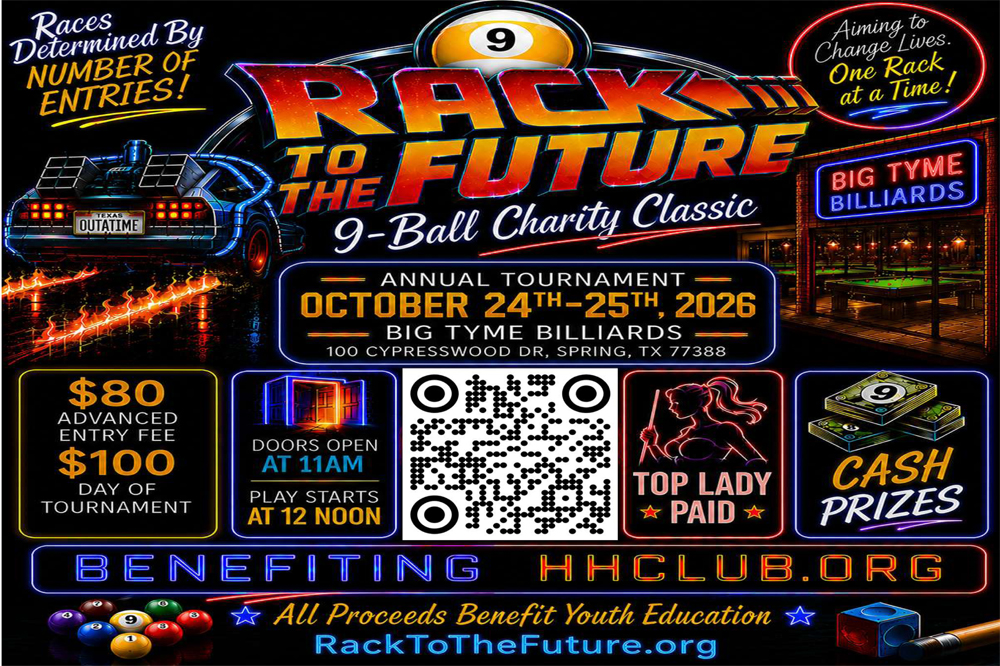Rack to the Future Charity 9 Ball Event